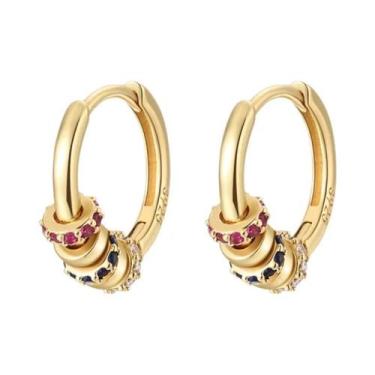 Imagem de Brincos De Argola Em Prata 925 Com Pérola E Estrela Para Mulheres, Bri