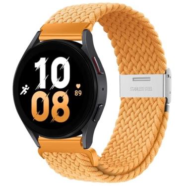 Imagem de EKSIL Pulseira elástica trançada 5Pro Active 2 Gear S3 de 20 mm e 22 mm para Samsung Galaxy Watch 6 5 /4 mm de 40/44 mm para Huawei GT2/3/4Pro/5, 20mm, Ágata