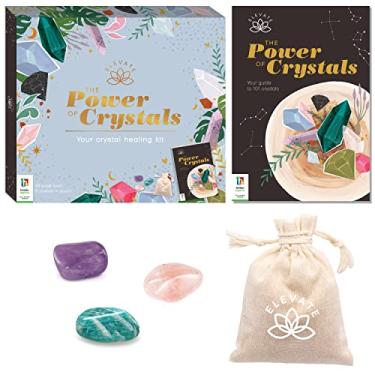 Imagem de Hinkler Elevate - The Power of Crystals Kit - Spirituality for Adults - Crystals Included - Rose Quartz - Amazonite - Amethyst - Mental Health and Self Care Essentials - Adult Hobbies