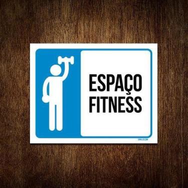 Imagem de Kit 10 Placas Sinalização - Condomínio Espaço Fitness - Sinalizo.Com