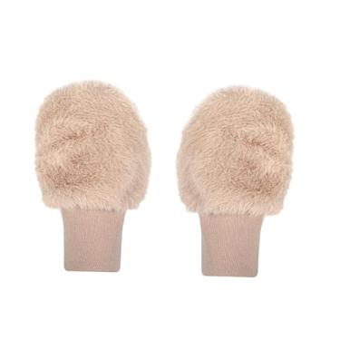 Imagem de menolana Luvas de treino de golfe de inverno, luvas de golfe de meio dedo, acessórios desportivos para atividades ao ar livre, decoração para clima frio, Cáqui