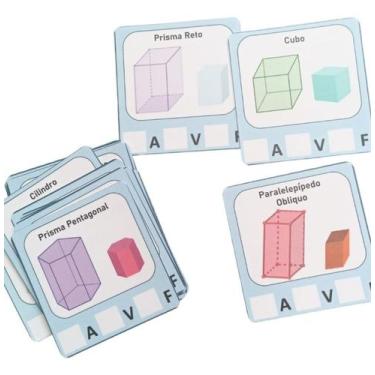 Imagem de Jogo Educativo Matemática Formas Geométricas Espaciais Plana - T&D Jog
