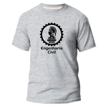 Imagem de Camiseta Algodão Premium Estampa Digital Engenharia Civil - Pavesi, Ci