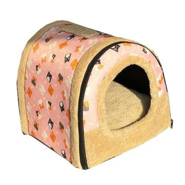 Imagem de Gralara Toca para Gatos, Casinha para Gatos de Interior, Ideal para Filhotes e Gatinhos, Proteção Macia no Inverno, Toca para Cães de Pequeno Porte, L