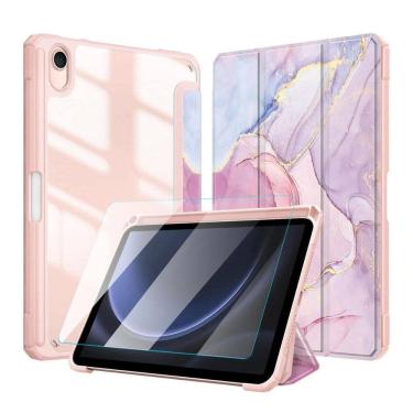 Imagem de Capinha Estampa Mármore Para Samsung S9 Fe 10.9 X510 + Vidro