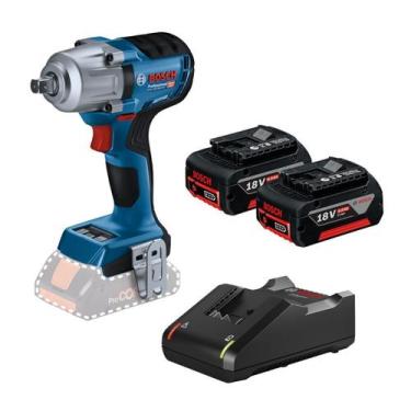 Imagem de Kit chave de impacto GDS 18V-450 com bateria 4AH - Bosch