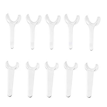 Imagem de FveBzem 10 peças retrator intra-oral de lábios bochecha em forma de T autoclavável abridor de boca intraoral kit de retratores de dentes para clareamento dental ferramenta ortodôntica retrator