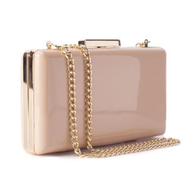 Imagem de Hupifaz Bolsa de noite - Bolsa pequena clutch para mulheres, casamentos e festas, bolsa feminina formal para noite (nude)