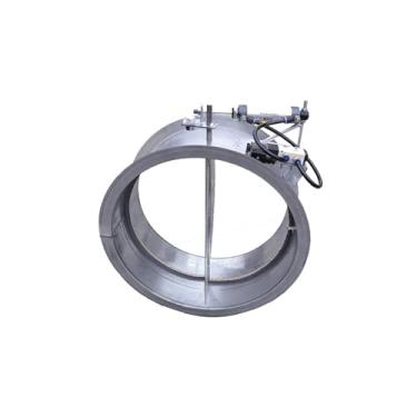 Imagem de Válvula de controle de volume de ar válvula de tubo de ventilação motorizado amortecedor de ar válvula de amortecedor de ar plastiv (redondo ID500 mm)