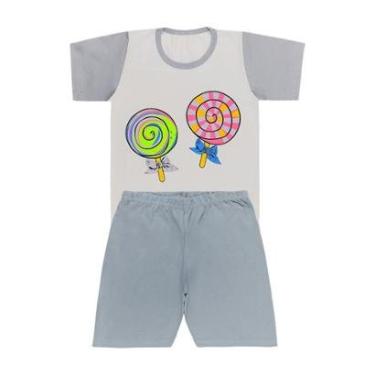 Imagem de Pijama Blusa de Pirulito e Short - Big Bless-Feminino