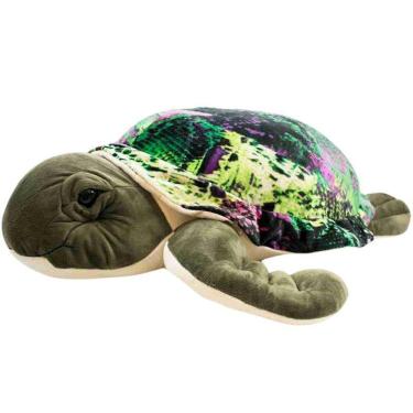 Imagem de Tartaruga Marinha Multi Tons Verde 60Cm - Pelúcia