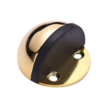 Imagem de Parafuso de Porta Meio Dome Montado no Chão Furação e Protetor Parede Autoadesivo para Casa Escritório Quarto Armários Bumper Borracha Aço Inoxidável Duradouro Decorativo Silencioso