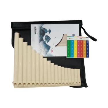Imagem de Miwayer-Pan Flauta Tubo Instrumento Musical, Eco-friendly Resina, C To