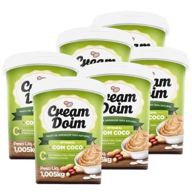 Imagem de Pasta De Amendoim Integral Com Coco- Cream Doim - 6 unidades - Cocada 