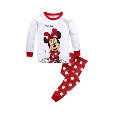Imagem de Conjunto De Pijamas Minnie Para Meninas, Roupas De Dormir Para Criança