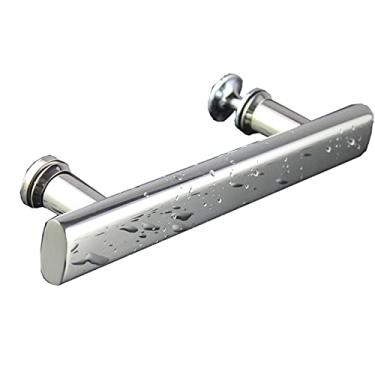 Imagem de Barra de pressão e puxador de vidro para escritório, maçaneta da porta do chuveiro, barra de aderência de aço inoxidável, peças de substituição, puxadores de porta de casa de banho - 350 mm