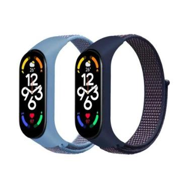 Imagem de Correias De Substituição De Nylon Ajustáveis para Xiaomi Mi Band 7 6 5
