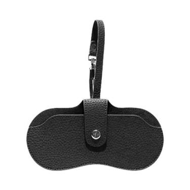 Imagem de Estojo De Óculos Slim Portátil Em Couro Macio, Organizador De Óculos D