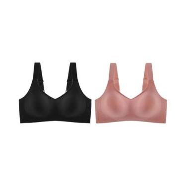 Imagem de Conjunto De Sutiãs Esportivos Femininos, Lingerie Sem Costura Acolchoa