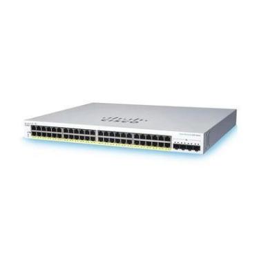 Imagem de Switch Cisco Cbs220 48 Portas Gigabit Poe 382w 10/100/1000 4x1g Sfp Layer 2 Cbs220-48p-4g Gerenciável