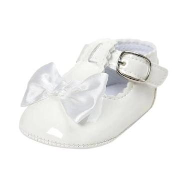 Imagem de Sapatos De Vestir Clássicos Para Bebês Meninas Com Laço, Sola De Borra