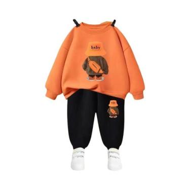 Imagem de Conjunto De Agasalho Infantil De Outono Com Camiseta De Manga Longa E 