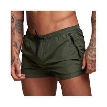 Imagem de Bermudas De Praia Masculinas De Verão Com Forro De Malha, Roupa De Ban