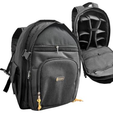 Imagem de Mochila com Divisorias para Camera Lentes Compacta e Acolchoada Ikon