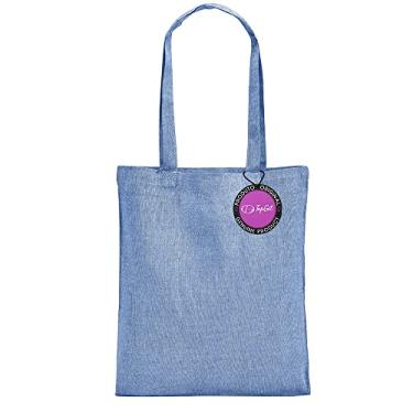 Imagem de Sacola Ecobag em Algodão Reciclado 37x41cm Lérida TopGet (Azul)