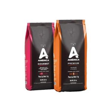 Imagem de Café Torrado em Grãos Gourmet e Premium - 2 Pacotes de 1Kg