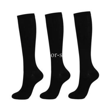 Imagem de Meias De Compressão Médicas Para Mulheres, 3 a 6 Pares, Meias Esportiv