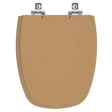 Imagem de Assento Sanitário Soft Close Monte Carlo Bege Castor Para Vaso Deca