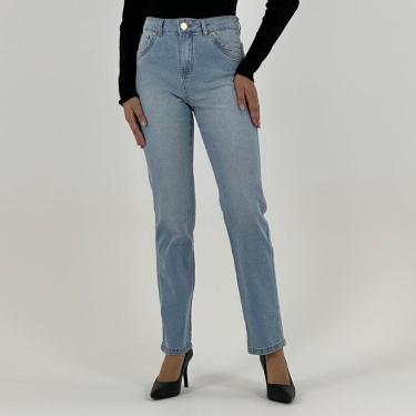 Imagem de Calça Young Style Jeans Reta Feminina-Feminino