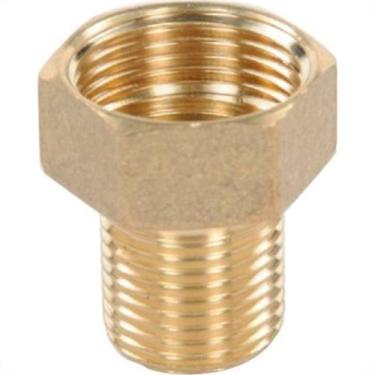 Imagem de Bucha Aumento Torneira Metais Rei Latao Amarelo 1/2X3/4 10030 - Kit C/