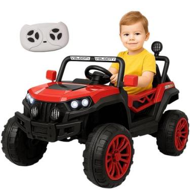 Imagem de Carrinho UTV Elétrico Importway Vermelho 12V com Controle Remoto
