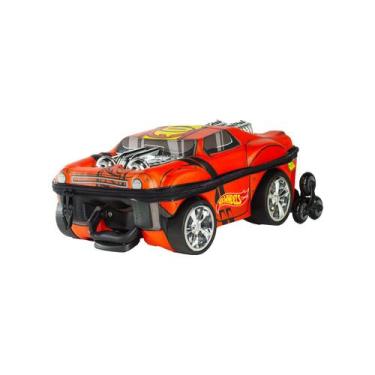 Imagem de Mochila Rodas Carrinho Hot Wheels 3D Night Shifter Infantil - Maxtoy B