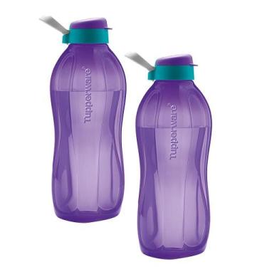 Imagem de Kit 2 Garrafas de Água Tupperware Eco Tupper Orquídea 2L