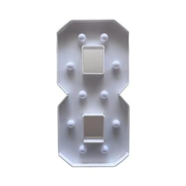 Imagem de Estrutura Digital De Luz Branca Para Letreiro Luminoso 73cm Com Número