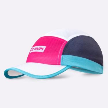 Imagem de Boné para Corrida HUPI Run Azul/Rosa, Azul, Rosa, UNICO
