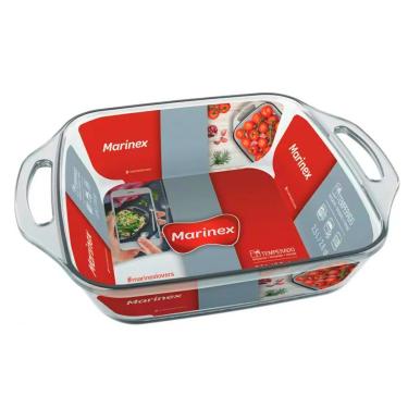 Imagem de Assadeira Quadrada de Vidro Marinex Seletta sem Tampa 2,5L - Nadir R6219