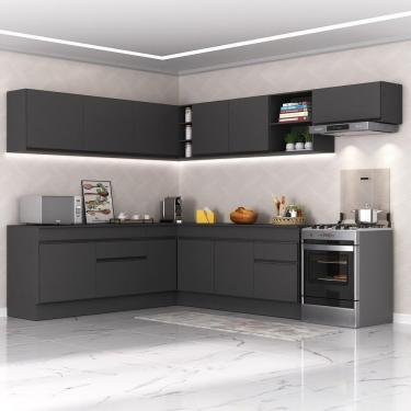 Imagem de Armário De Cozinha Completa De Canto Mp2103.895 Preto