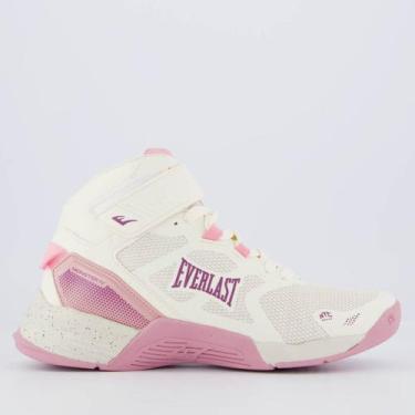 Imagem de Tênis Everlast Monster 4 Feminino Off White e Rosa, 36