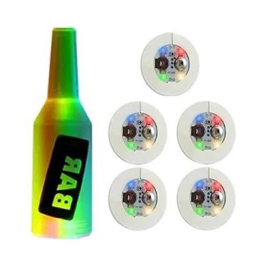Imagem de Conjunto De 5 Porta-copos Luminosos LED Para Festas, Casamentos, Bares