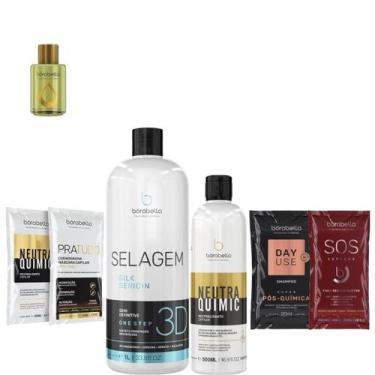 Imagem de Borabella Kit Selagem 3D 1L + NeutraQuimic + Argan + Sachês