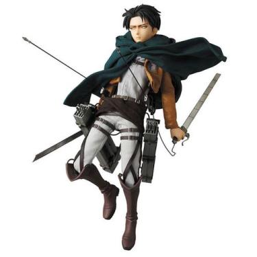 Imagem de Coleção de brinquedos de figuras de anime Levi 15 cm em PVC para crian
