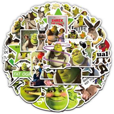 Imagem de Adesivos Donkeys Shreks Anime em vinil impermeável, 50 unidades/pacote