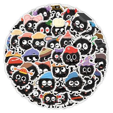 Imagem de Adesivos, 60 unidades/lote, vinil à prova d'água, anime para laptop, e