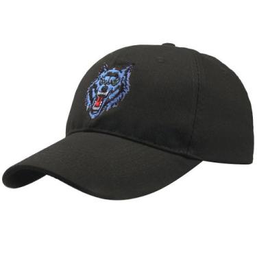 Imagem de Boné de beisebol Wolfs Heads Anime Summer Trucker para homens - Yiweis