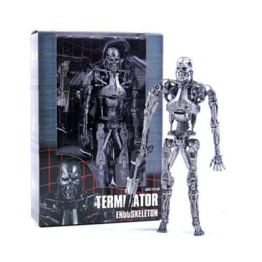 Imagem de Coleção de brinquedos Anime Figure T800 Terminator modelo 18 cm - yiwe