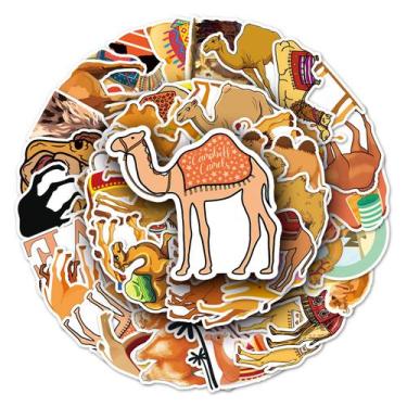 Imagem de Adesivos Camel Animal, vinil impermeável, 50 unidades/lote - yiweisai